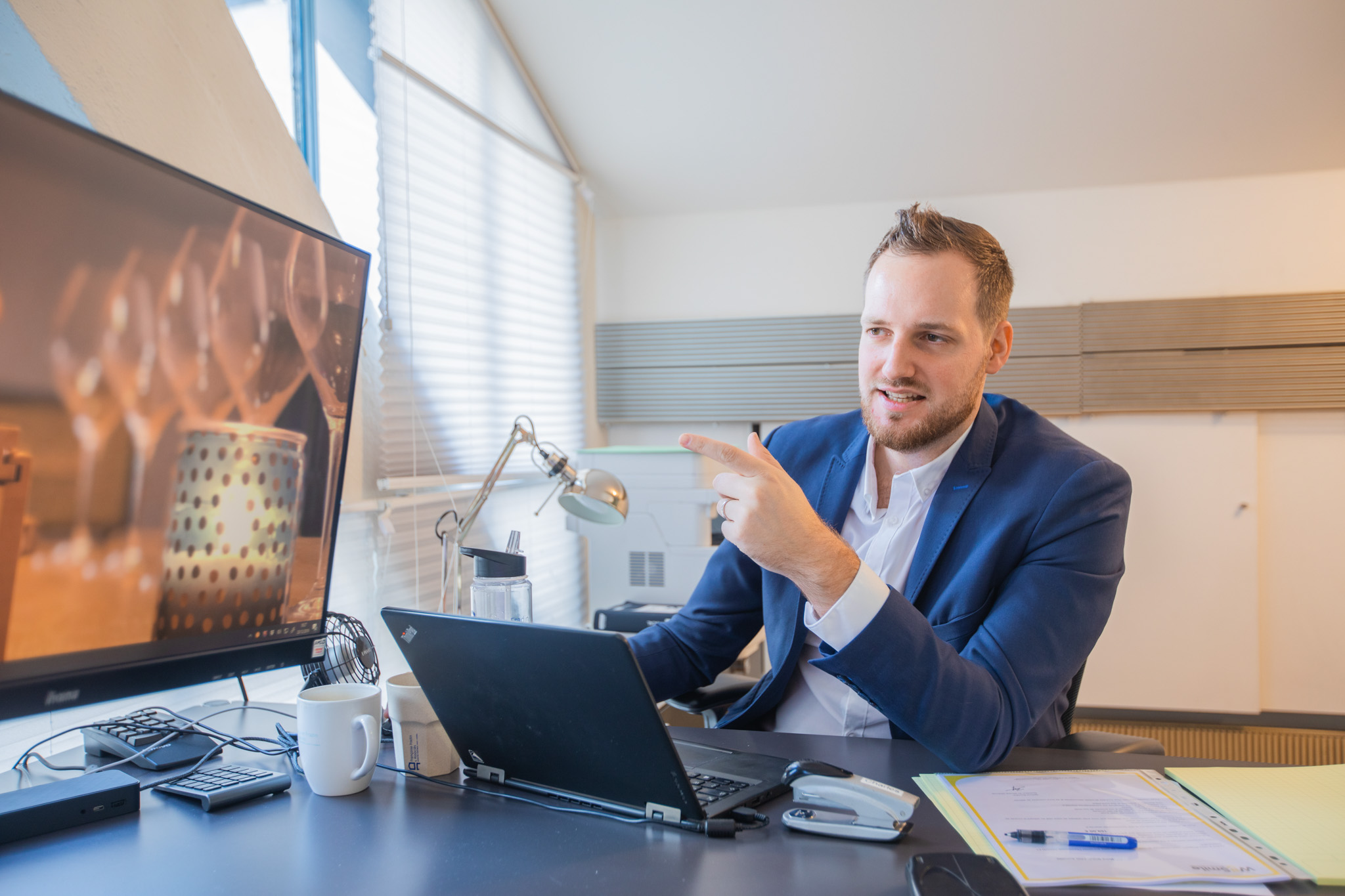 Expert comptable utilisant le logiciel Tiime